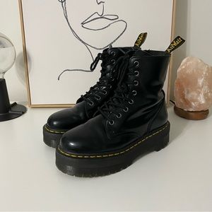 Jadon Doc Marten Platform Boots in Black